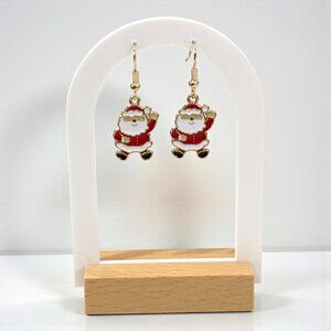 Happy Santa Small Earring